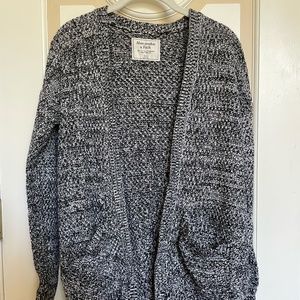 Abercrombie Black and White Knit Cardigan